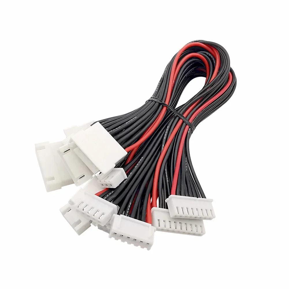 2Pc 20CM JST XH2.54mm LiPo Battery Balance Charger Plug Extension Cord Connector 2S 3S 4S 5S 6S 7S 8S Male to Female 22AWG Cable