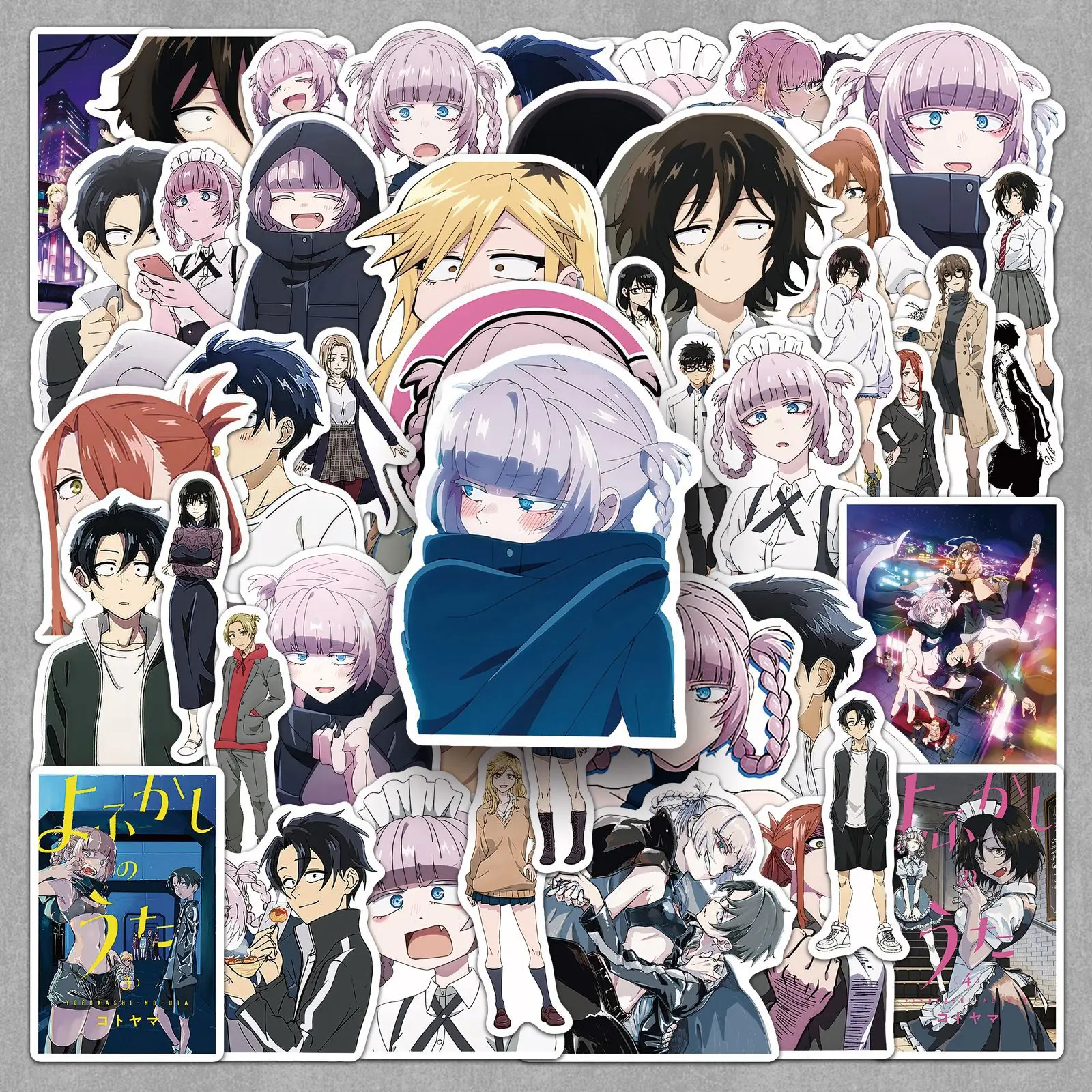 50pcs Anime Call of the Night Cute Creative Cartoon Merch Decor Stickers for Fridge, Desk & Headphones