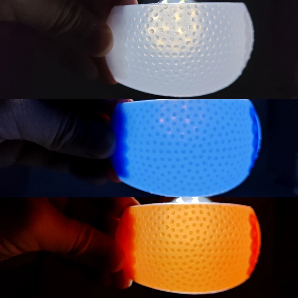 3-kolorowy filtr dyfuzora do lampy błyskowej do aparatu Pop Up Flash zimna/gorąca stopka uniwersalny półprzezroczysty plastik