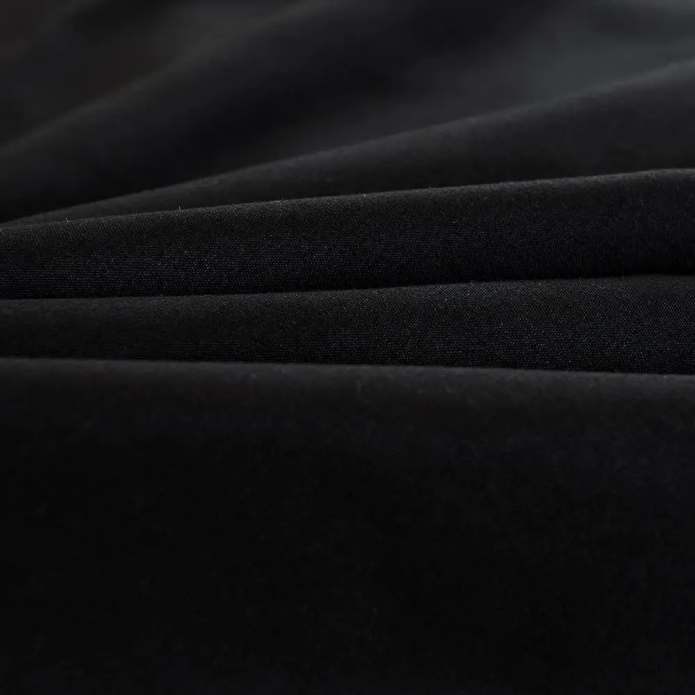 King Size Black Sheer Canopy Curtains for Four Post Beds - Lightproof Bedroom Decor, Poles Not Included