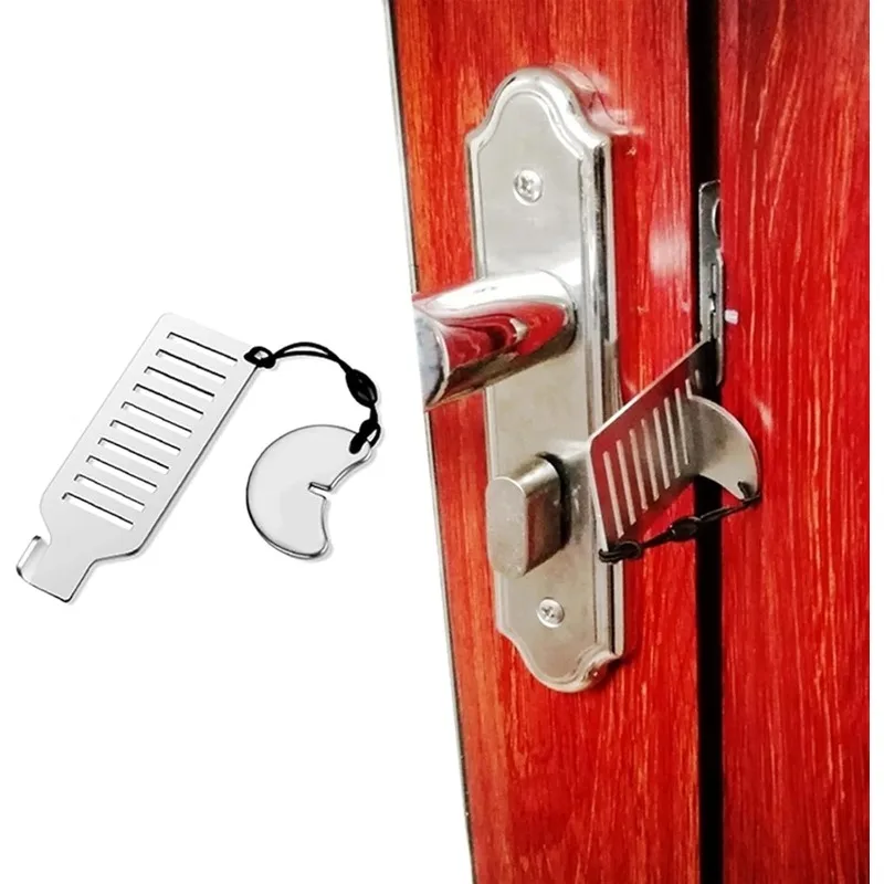 Thickened Reinforced Anti Theft Door Stopper Hidden Door Holder Brace Block Deadlock Tool Home Hotel Use Secure