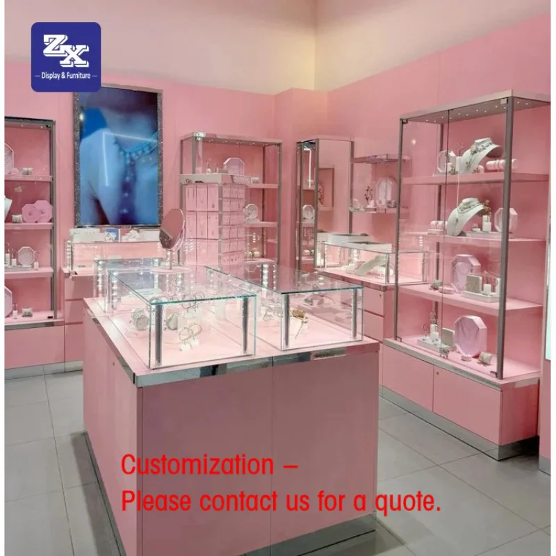 

custom.Customized Luxury Jewelry Display Cabinet Jewelry Display Showcase Jewelry Display