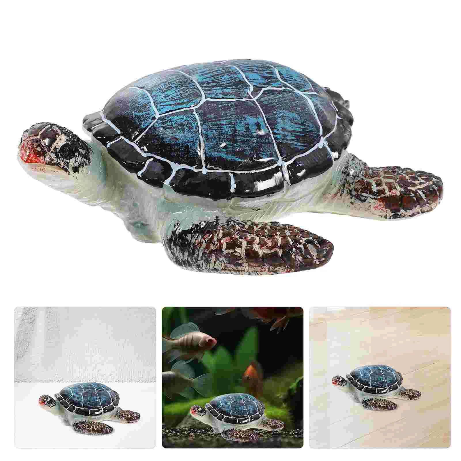 

Micro Landscape Aquarium Frog Decorations Fish Tank Turtle Figurines Décor Mini Resin Animals Decorate