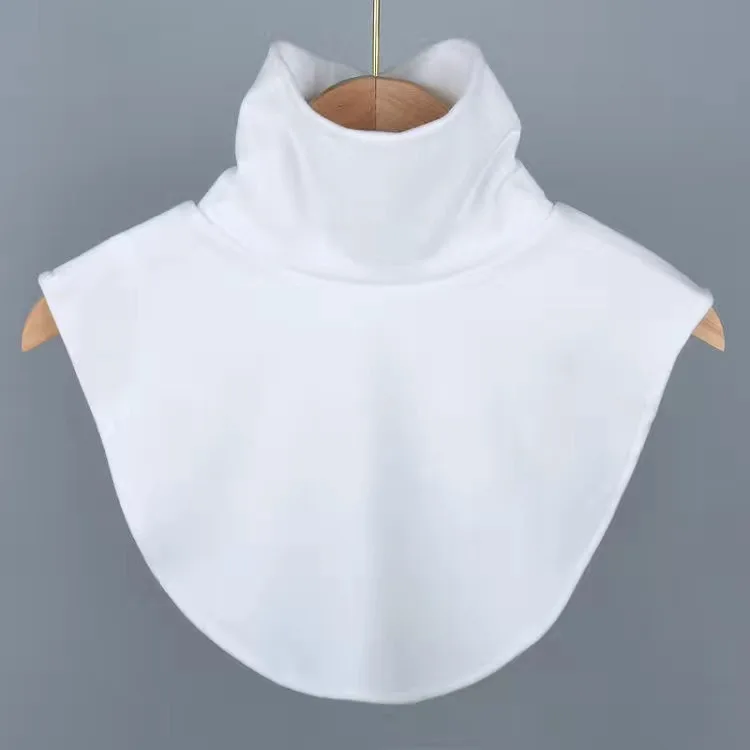 Develon-cuello falso de terciopelo para mujer, accesorios de capas térmicas estirables, Color puro, calentador de cuello para Otoño e Invierno ​