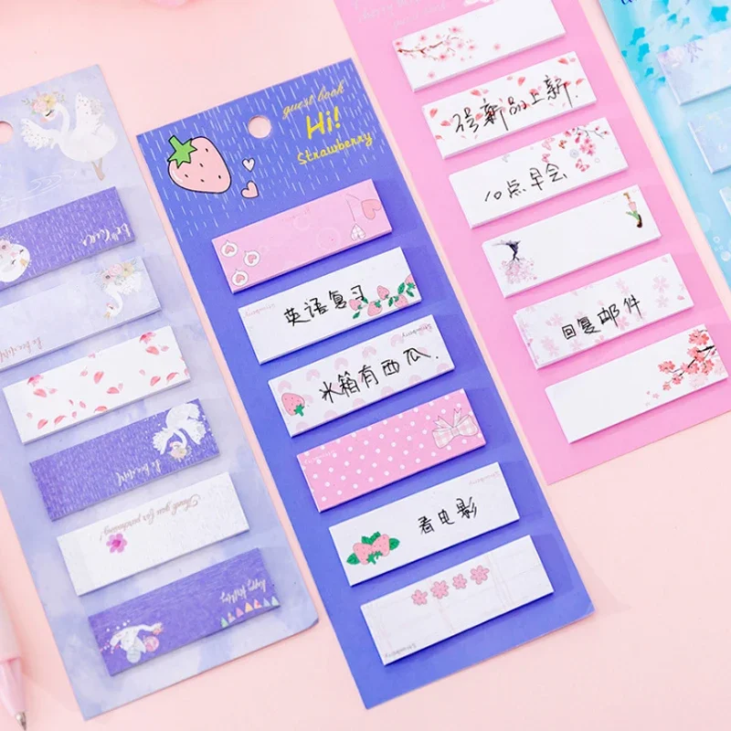 4 Pack Mini Cartoon Creative Memo Pad Sticky Notes Memo Notebook Note Paper Stickers School Supplies