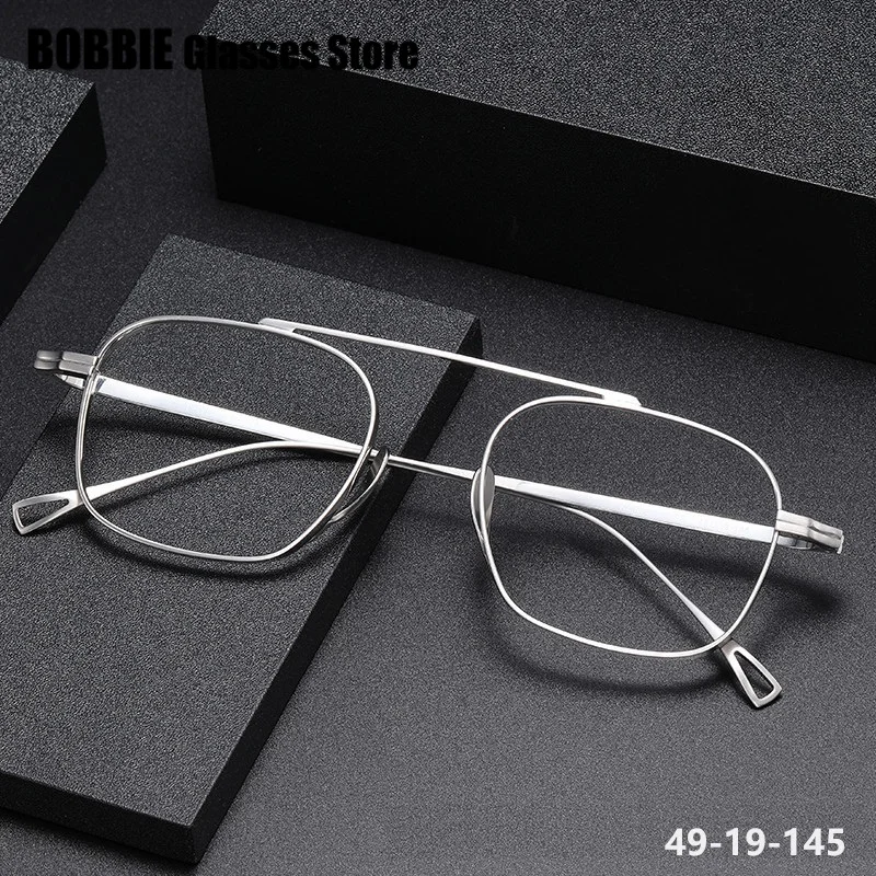 

Japanese Brand Design Pilot Men Glasses Frame KMN9501 Sqaure Beam Optical Eyeglasses Myopia Eyewear GAFAS Pure Titanium Fashion