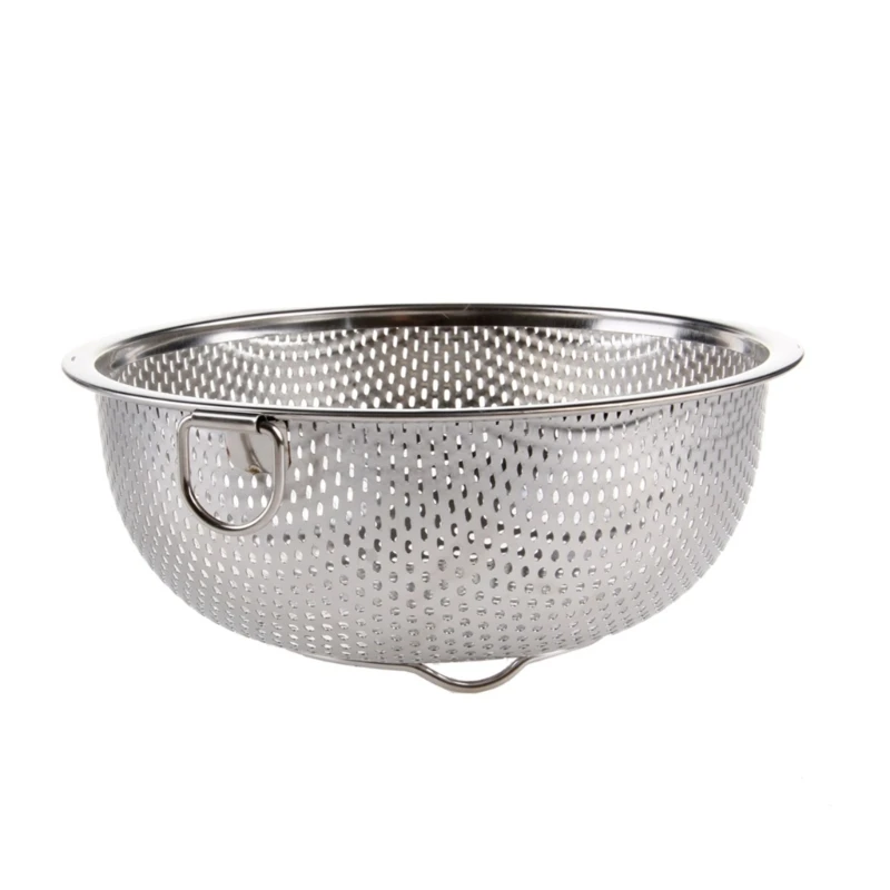 

Stainless Steel Kitchen Hole Dense Mesh Sifter Colander Strainer Sieve Baskets