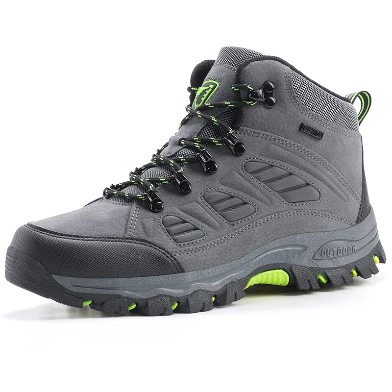 2025 Plus Size Ankle Boots Cowboy Footwear Snow Sneakers Padded Trekking Black Waterproof Leather Men Hiking Shoe Winter Summer
