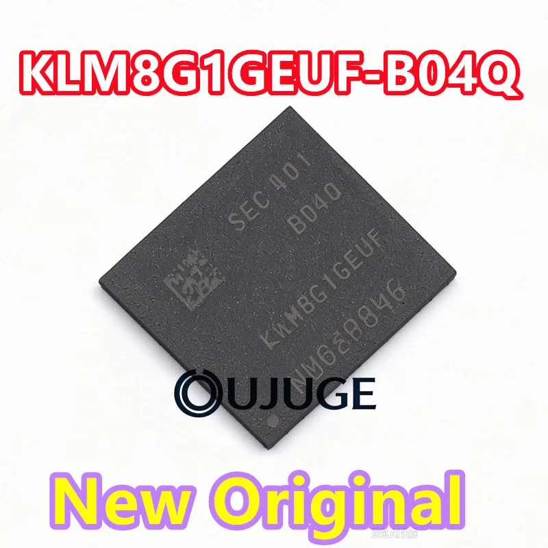 (1-20PCS)New Original KLM8G1GEUF-B04Q 8G 5.1 version EMMC industrial grade storage chip memory IC FBGA153