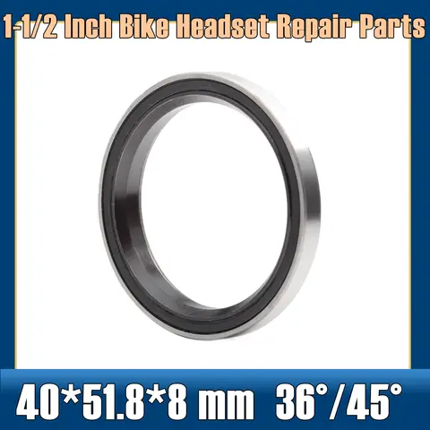 ACB518K 베어링 40*51.8*8mm 36/45 학위 1-1/2 인치 (1 PC) 자전거 헤드셋 수리 부품 볼 베어링 MH-P518K