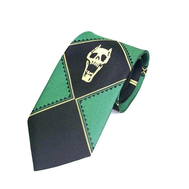 Anime JoJo's Tie Bizarre Adventure Kira Yoshikage Cosplay KILLER QUEEN Skull Neck Heavens Door Cosplay Costume Prop