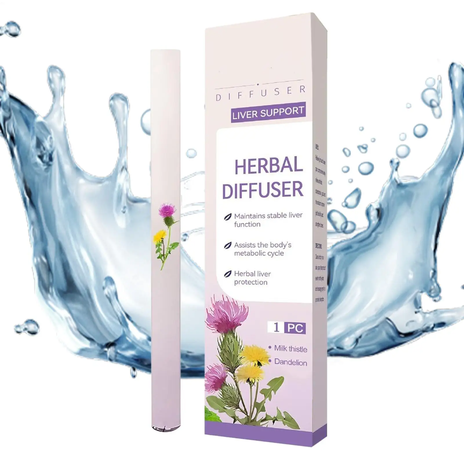 Essential Oil Diffuser Pen for Clear Breathing & Energy - Portable Aromatherapy Pen for Travel, Work, Yoga, Meditation, Spa