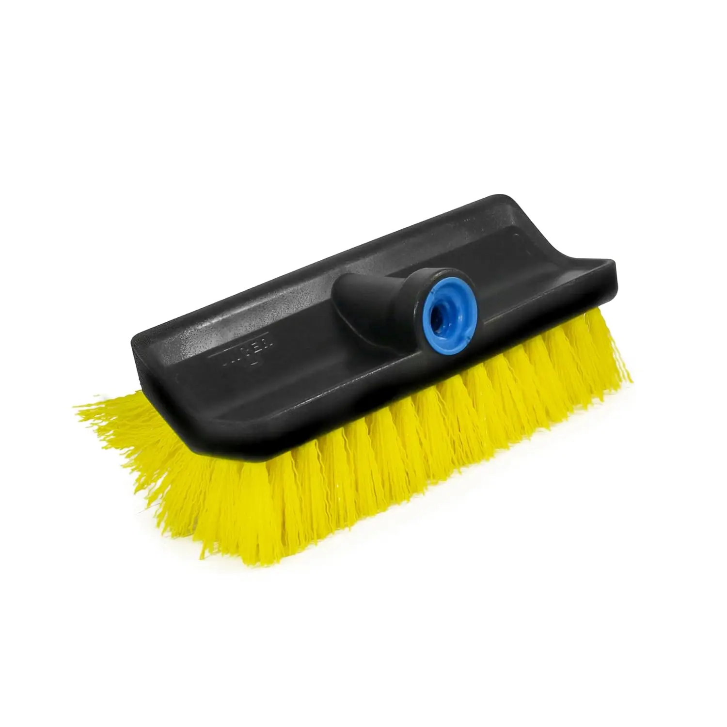 

Bi-Level Scrub Brush for Outdoor Cleaning, Lock-On Design for Waterflow Poles, Use on Concrete, Driveway, Deck, Brick