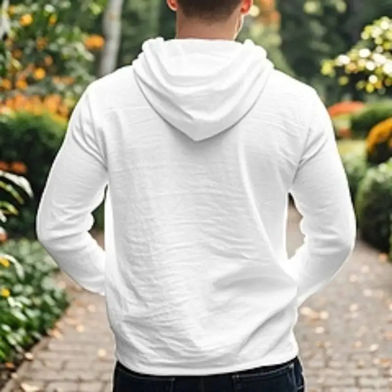

Spring Autumn New Men S Cotton Line Hoodie Loose Casual Long Sleeve Base Shirt