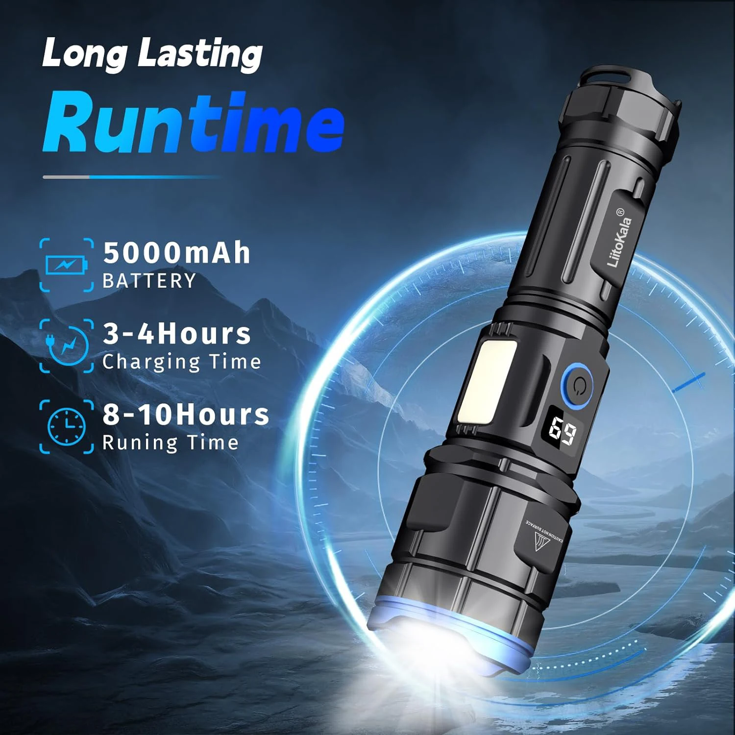 LiitoKala New Pattern LF-G72 26650 flashlight