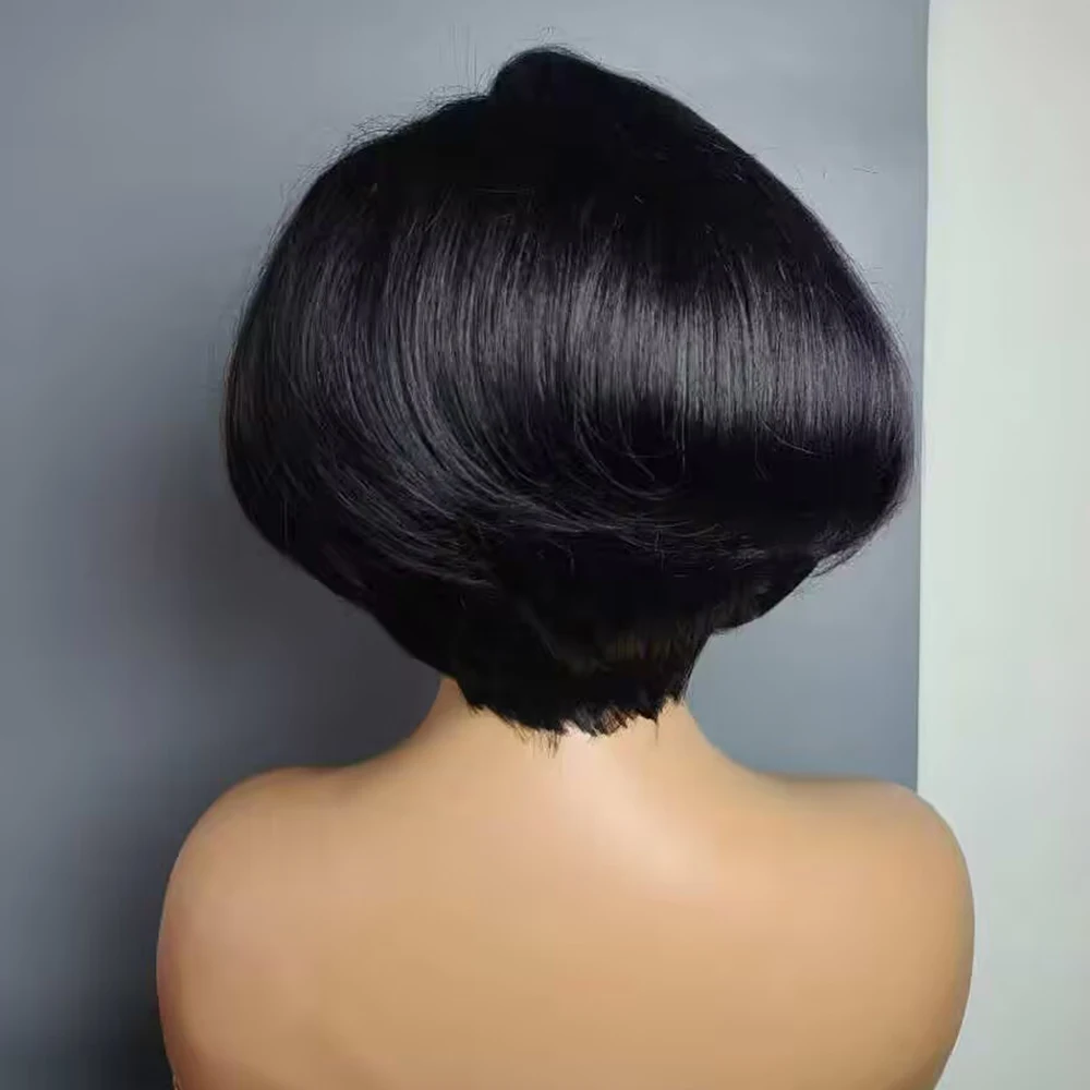 High Density 4*4 Lace Closure Human Hair Wigs Side Part Straight Lace Closure Wigs Pre Plucked HairUGo