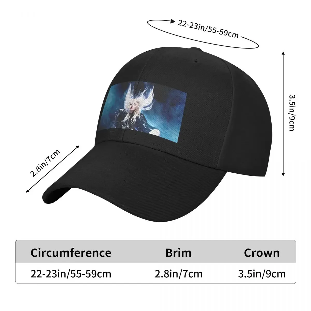 Death by rock and roll Baseball Cap Custom Cap Sun Cap Christmas Hat Rugby Men Golf Wear Women's
