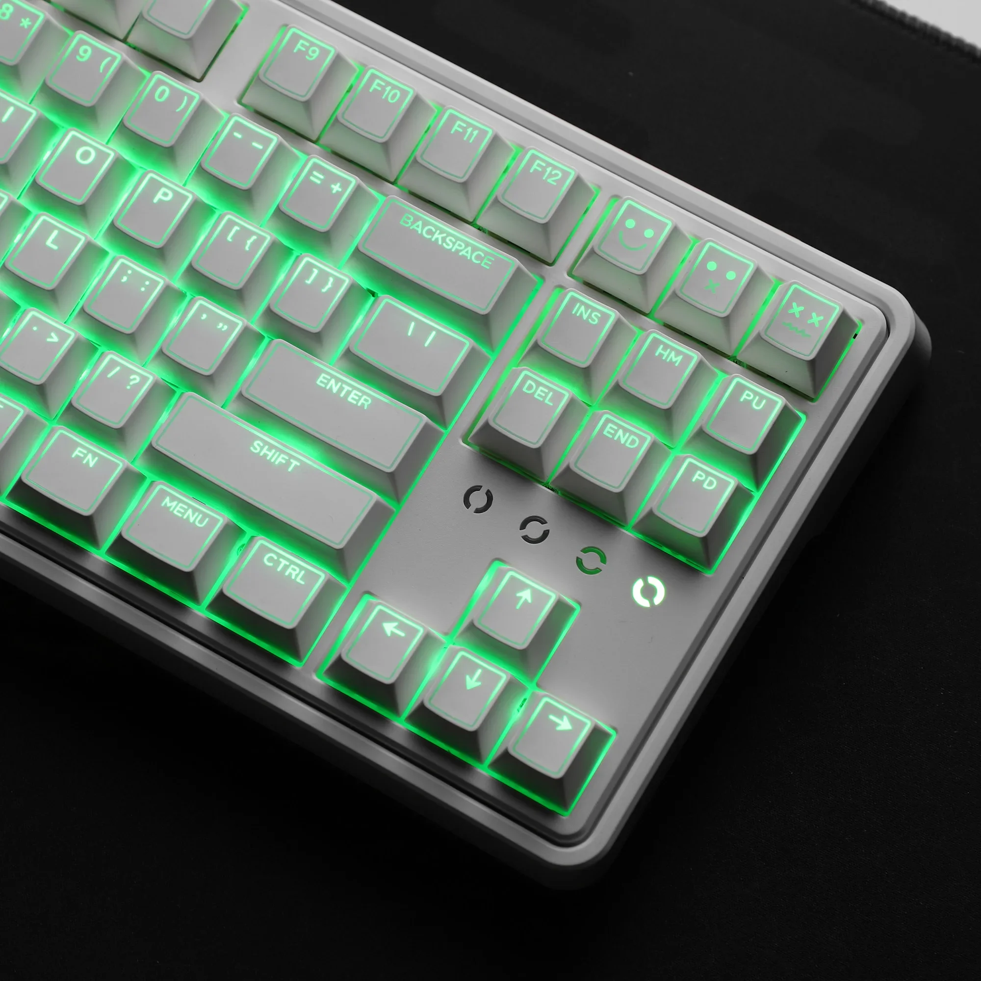 

142 Keys Black Top Print PBT Keycap Cherry Profile Backlit Keycap for MX Switches 61 64 68 75 80 87 98 108 Mechanical Keyboard