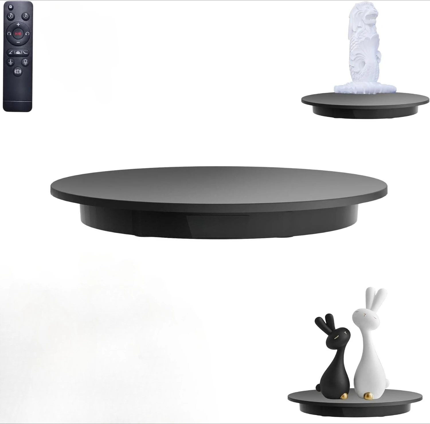 Rotating Display Stand, 70Lbs Load，360 Degree Electric Rotating Potography Turntable for Products Display，Live Show，