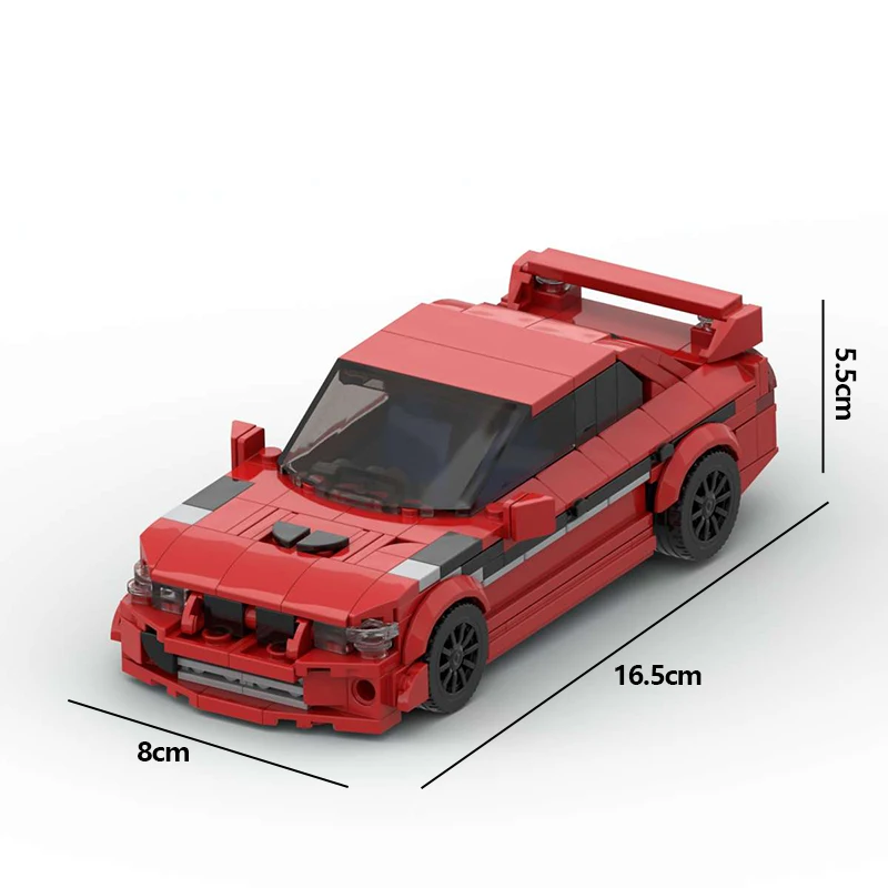 

Креативность City Champion, спортивный автомобиль, строительные блоки MOC Mitsubishied Lancer EVO, скоростная гоночная модель, детские игрушки, подарок на день рождения для мальчиков