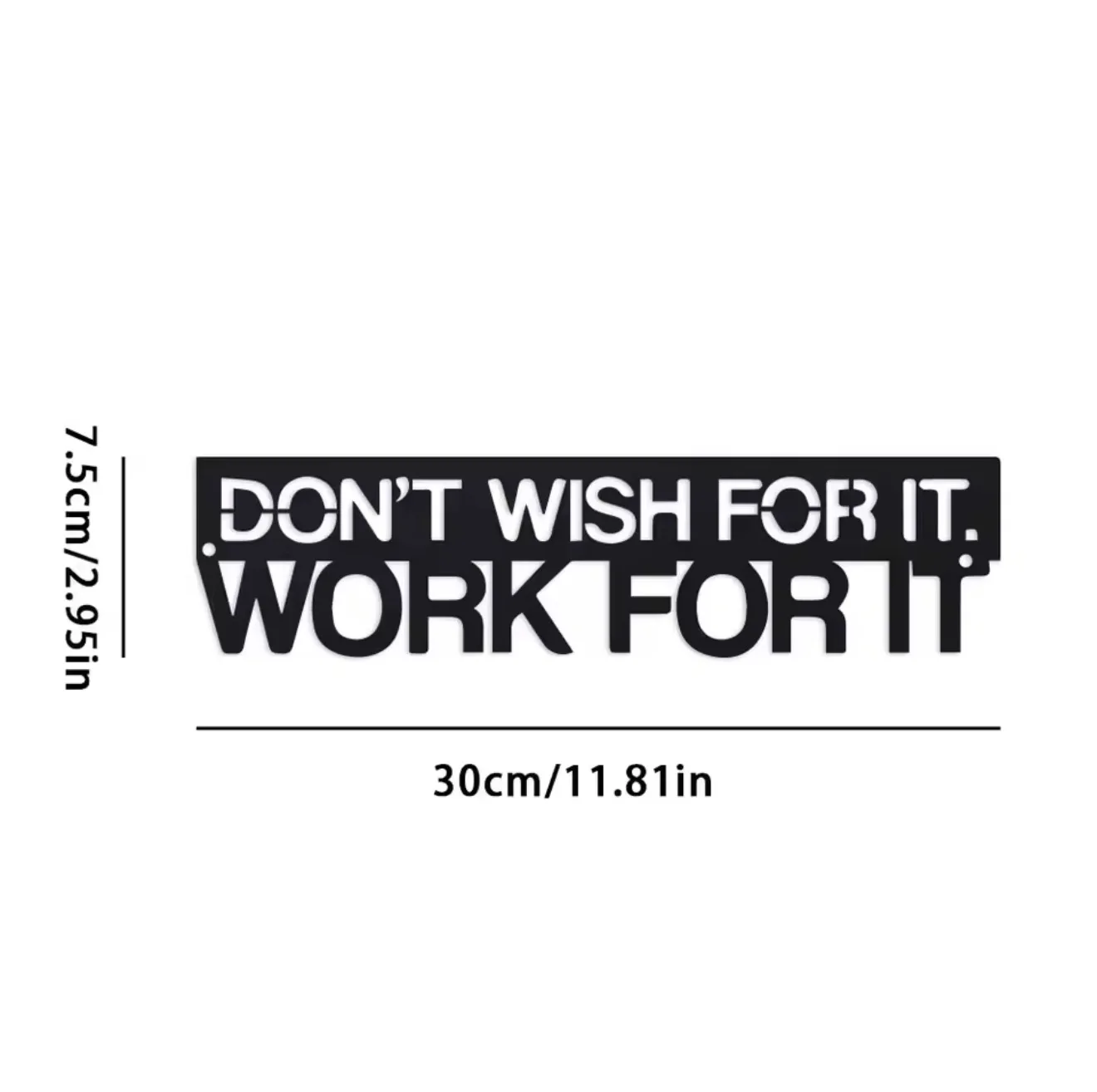 1pc Motivational Metal Wall Art - 