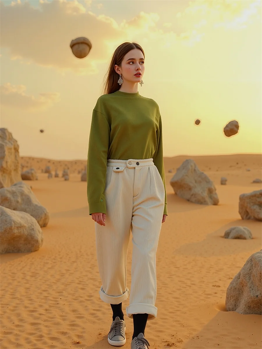 女性用パンツ オフィス ホワイト 秋 マット エレガントな質感 ハイウエスト ストレートレッグ レディース ワーク フォーマル ビジネス プロフェッショナル シック