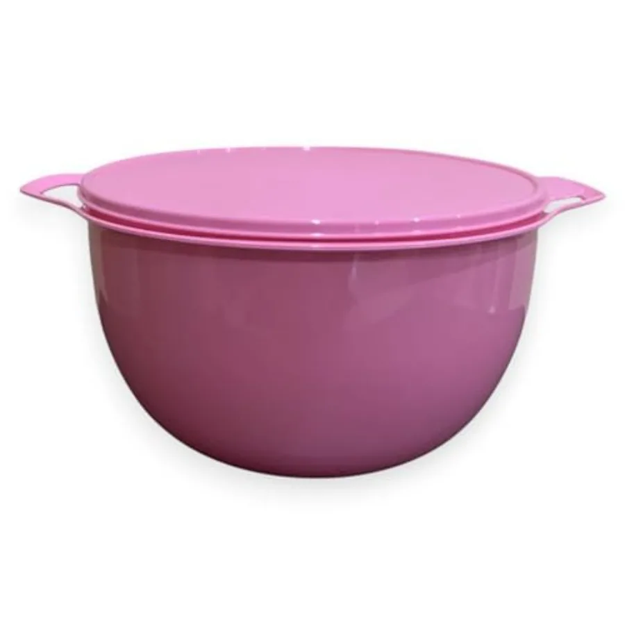 

Миска для смешивания Thatsa Mega Bowl, 42 чашки (10 л), розовая, с соответствующей крышкой