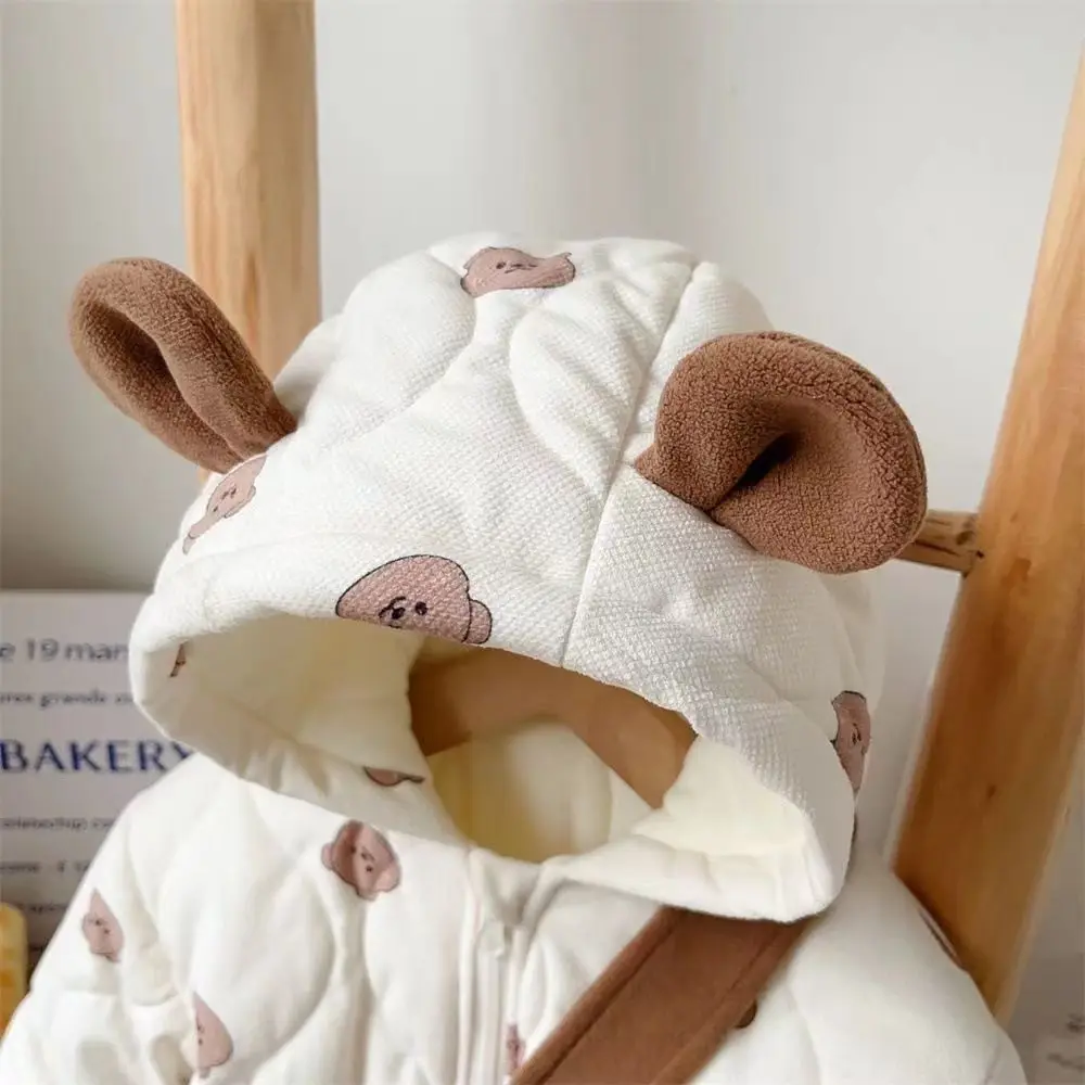 بدلة ثلج شتوية للأطفال لعام 2025 رومبير مبطن دافئ برسوم كارتونية لطيفة 0-12 شهرًا للأولاد والبنات #5