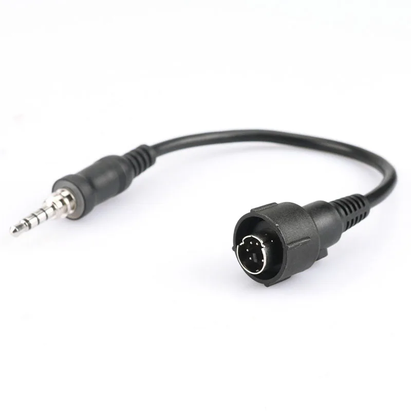 YAESU 버텍스 VX-7R VX-6R VX-177 VX-170 미니 딘 플러그 커넥터 케이블, 양방향 라디오 헤드셋 PTT 마이크 스피커