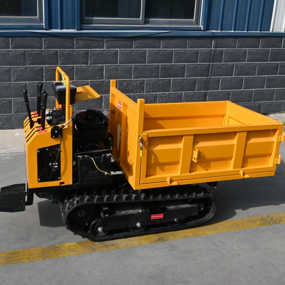 Customized 1500kg Diesel Hydraulic Crawler Small Mini Dumper Self Loading Track Dumper Mini