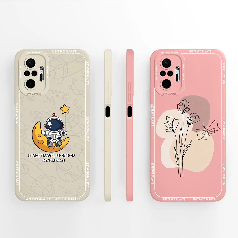 For Xiaomi Redmi Note 10 Pro Max Phone Case Butterfly Candy Back Cover For Redmi Note 10Pro 10ProMax Liquid Silicone Protectors