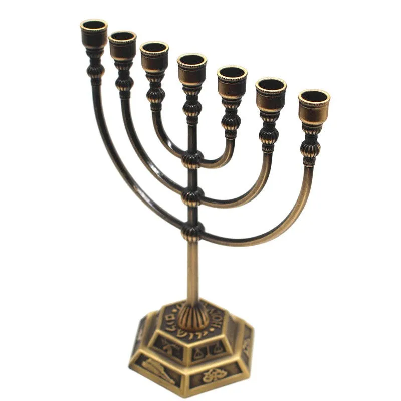 Religious Activities Candle Holder Menorah Candle Stand Hanukkah Candle Lantern Table Centerpiece Home Decor