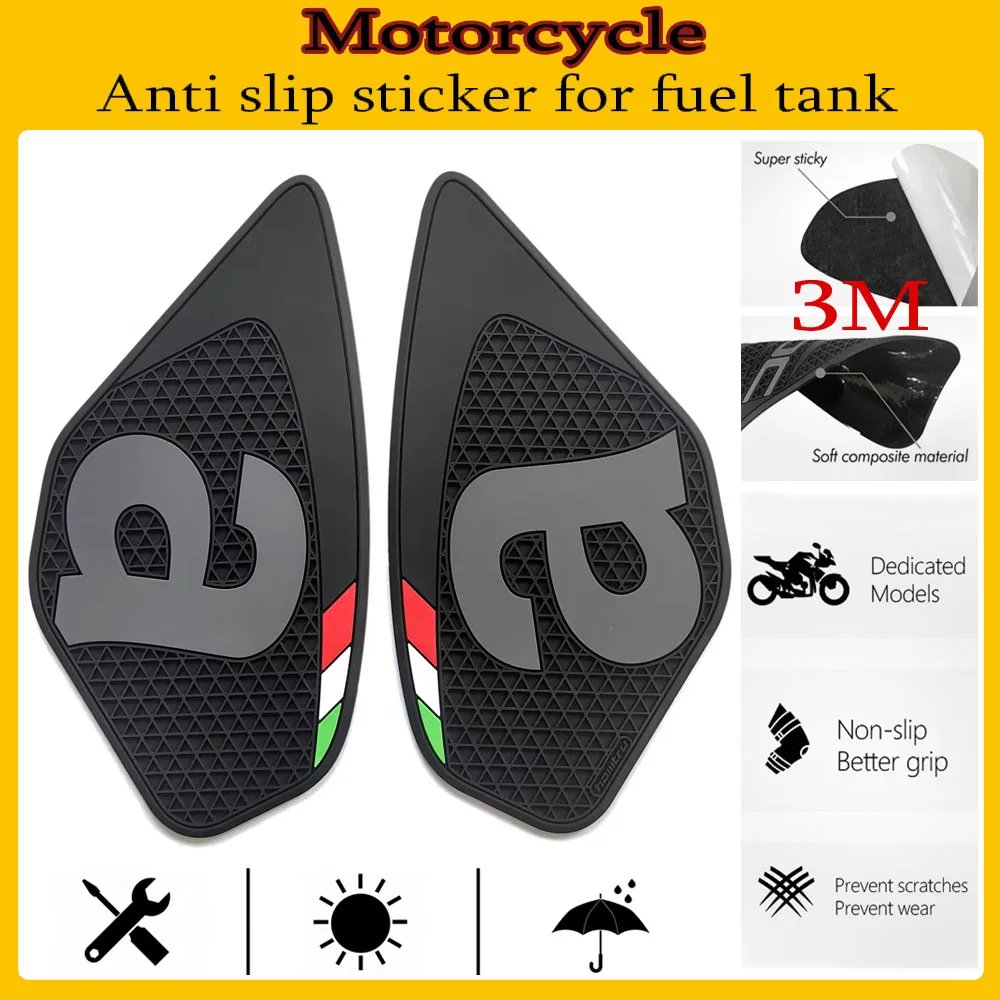 

for Aprilia RSV4 2010-2021 TUONO 1100 2015-2021 RSV4 knee anti slip and wear-resistant 3M silicone motorcycle fuel tank side pad