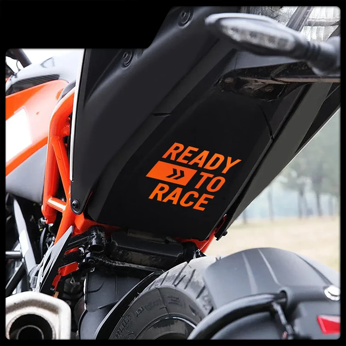 

2PCS READY TO RACE Logo Motorcycle Stickers Waterproof Decals for KTM Super Adventure Duke RC 390 690 790 890 1090 1190 1290 R