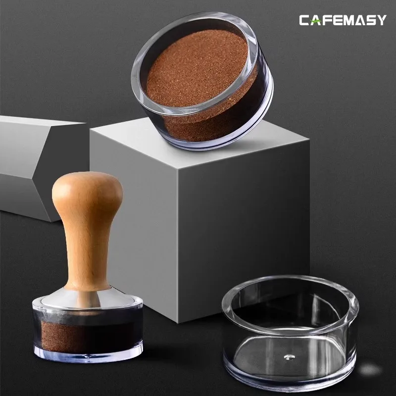 Espresso Visual Coffee Basket Transparent PC Material Matching Distributor Tamper Observation Box