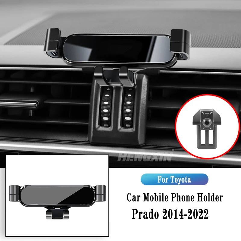 

Car Phone Holder For Toyota Prado tx vx txl sx 2014-2022 Gravity Navigation Bracket GPS Stand Air Outlet Clip Rotatable Support