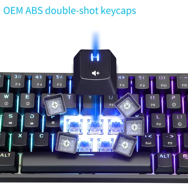 Mechanical Game Keyboard with Gateron Optical RGB programmable Waterproof Dropsale