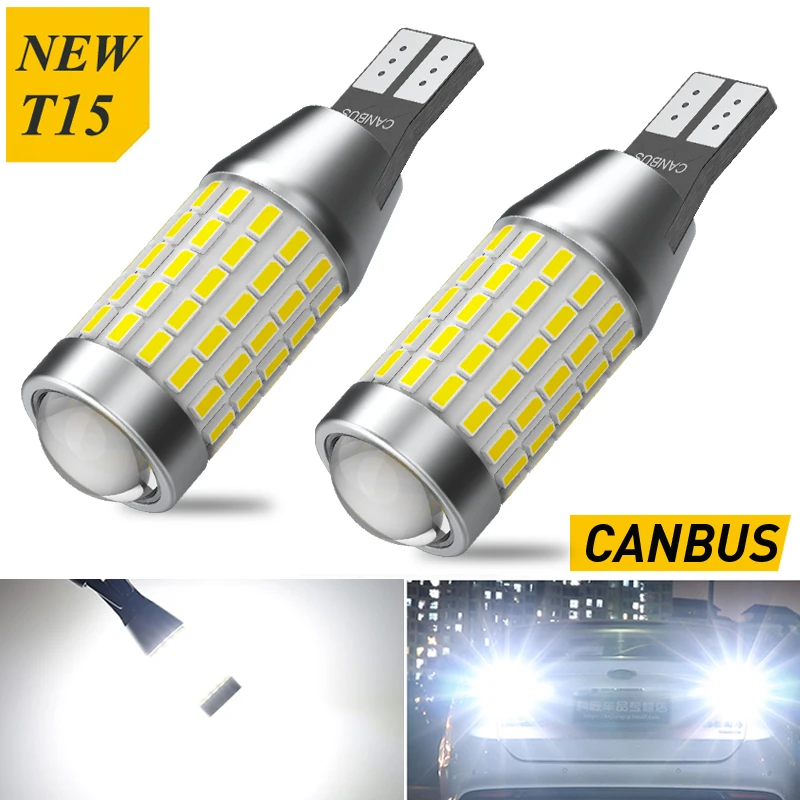 2PCS T15 W16W LED Super Helle 87SMD 3014 921 912 WY16W Canbus Keine FEHLER Auto Backup Stop Reserve lichter Birne Bremsleuchte Rot Bernstein