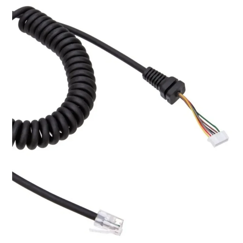 Speaker Mic Cable Cord Wire for Yaesu, MH-48A6J, MH-42B6J, Microphone for FT-7800, FT-8800, FT-8900, FT-8900R, Car Radio,, MH-48