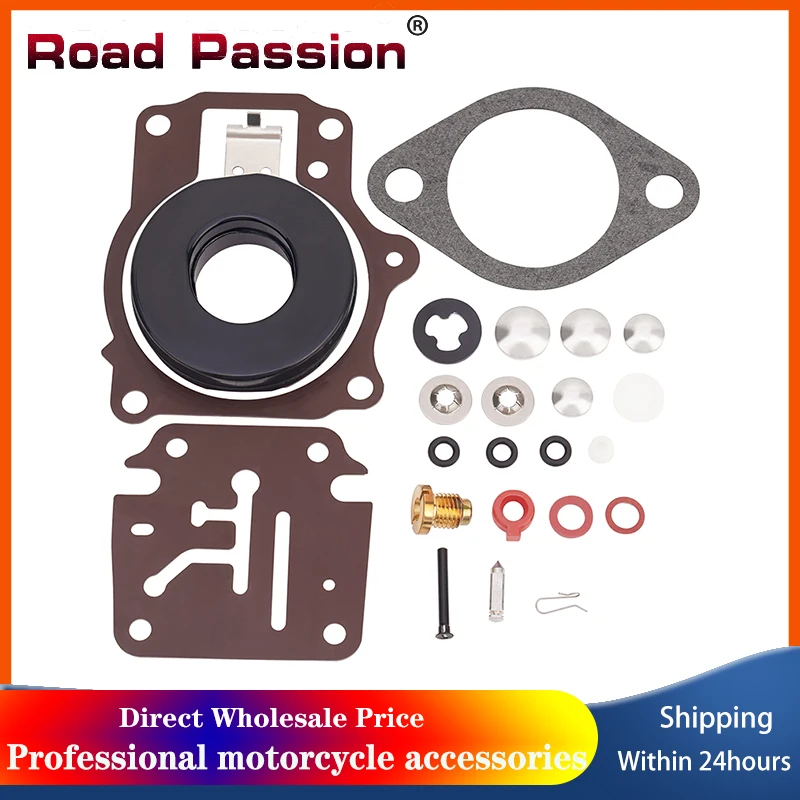 

Road Passion Motocycle Parts Carburetor Rebuild Repair Kit For 18HP 20HP 25HP 28HP 30HP 35HP 40HP 45HP 48HP 55HP 60HP 2 Cyl Comm