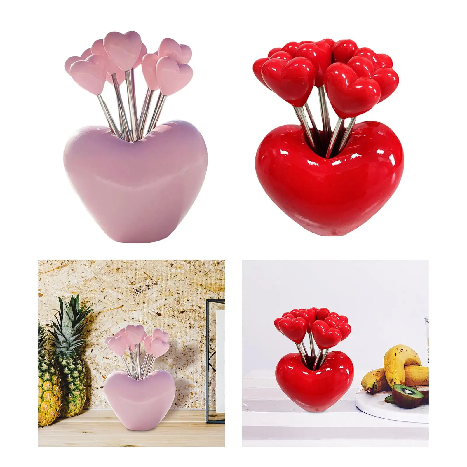 Fruit Fork Set Home Decorative Creative Home Use Utensils Cute Food Picks for Cake Home Fruit Platter Restaurant Dessert