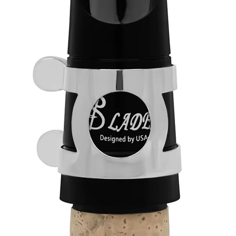 Bb Clarinet Blowing Nozzle Set Adjustable Metal Snap Clip Woodwind Instrument Clarinet Mouthpiece & Cap Clip Set