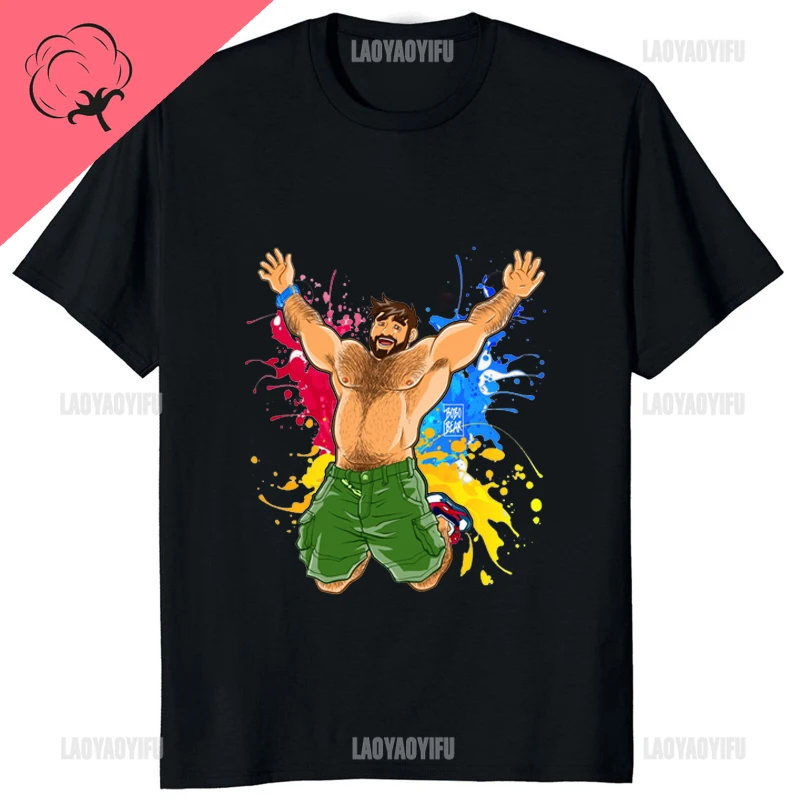 Humor BEAR Graphic Adam Likes Cotton T-Shirt Bobobear Funny Printed Lgbt Gay Classic T Shirt Casual Fashion Breathe Man Tshirt