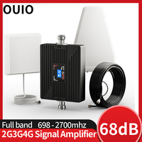 OUIO Signal BoosterLTE GSM 2G 3G 4G Cell Phone Booster Mobile Signal Amplifier Cellular Repeater LTE DCS WCDMA 900 1800 2100 MHZ