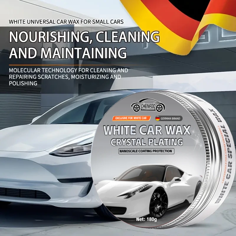 CHEINFOO White Car Wax Polishes Wax, Removes Dirt, Waterproofing, Maintaining Wax Paint Protection