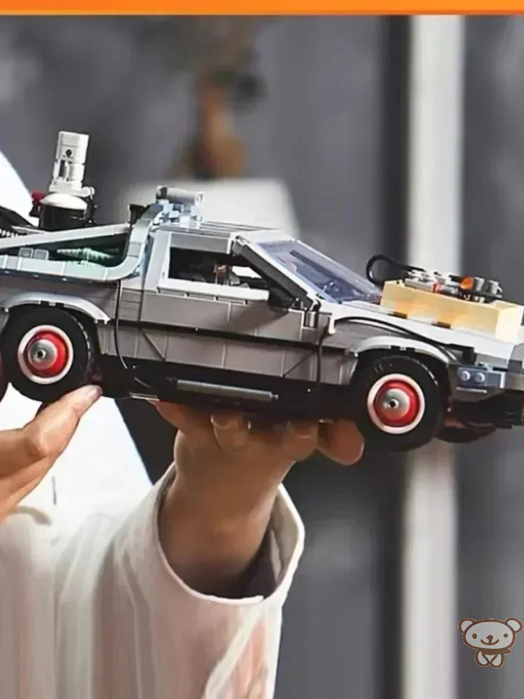 2025 جديد 10300 العودة إلى المستقبل آلة الزمن نموذج سيارة اللبنات عدة طوب السيارة الأطفال للبنين هدايا عيد الميلاد