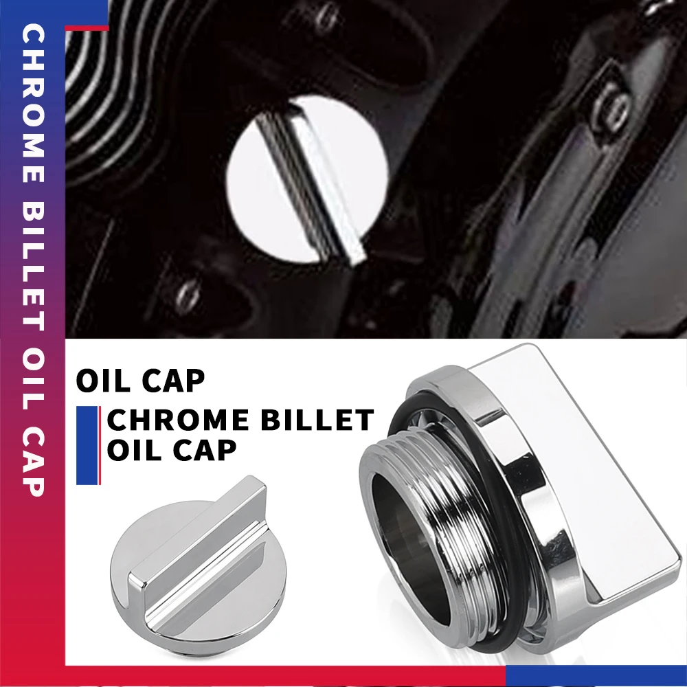 Motorcycle Accessories For Kawasaki Vulcan 800 VN800 1995-2005 Vulcan800 Drifter 2001-06 CHROME BILLET OIL FILLER CAP Oil screw