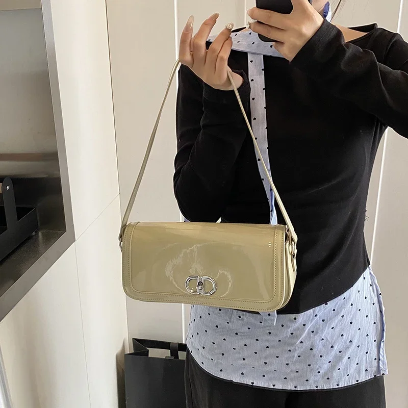 

Роскошная однотонная сумка через плечо — высококачественная минималистичная парижская модная сумка с дизайном большой вместимости