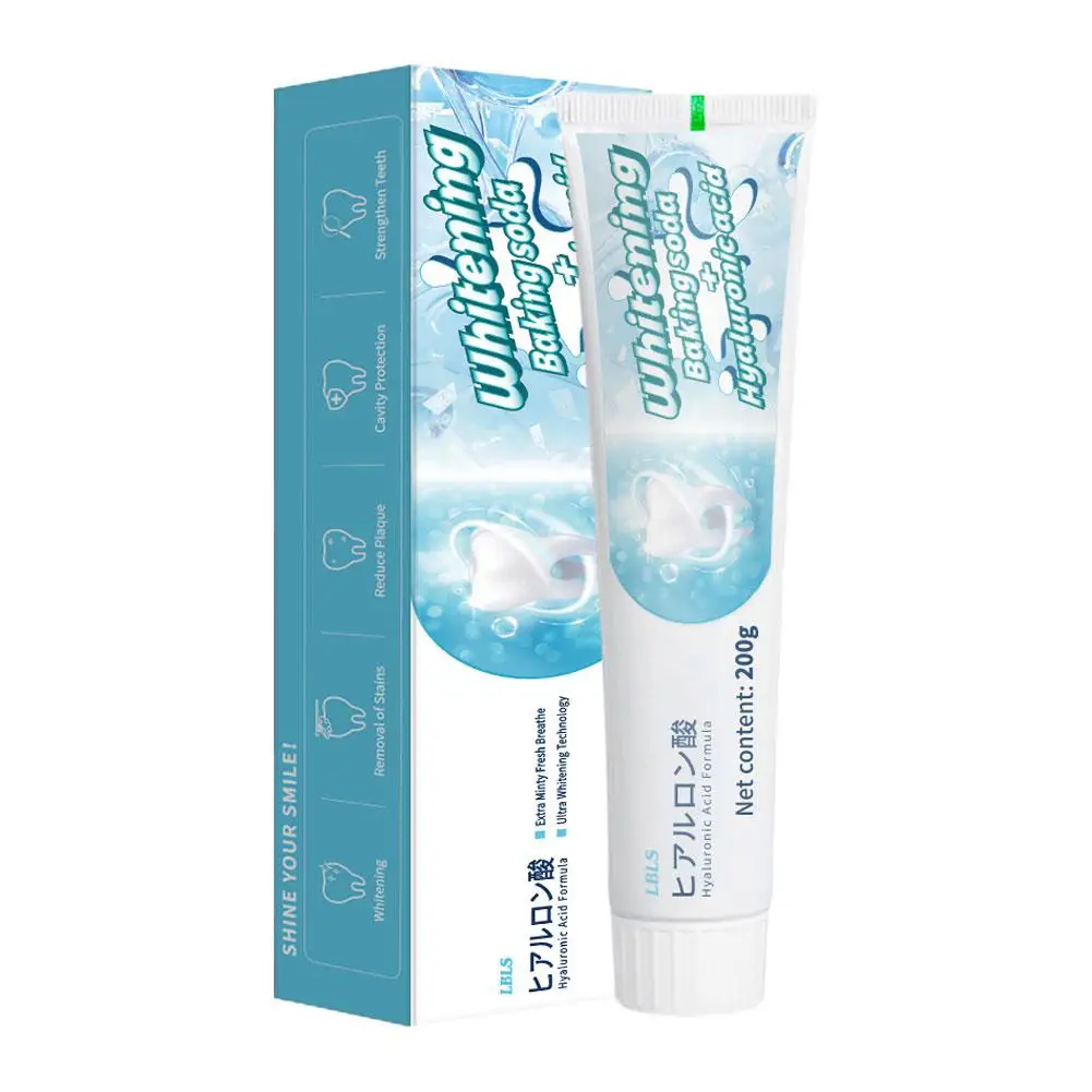 Dentifrice blanchissant pour les dents, 200g, élimination des taches, soins, cuisson au soda Chev, M8Y8