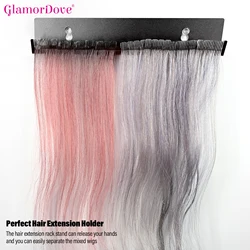Stainless Steel Hair Extension Strands Holder Weft/Sew in Extension Holder for Extensions Display Tool